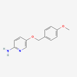 molecular formula C13H14N2O2 B8603491 5-((4-Methoxybenzyl)oxy)pyridin-2-amine 