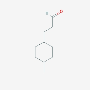 molecular formula C10H18O B8603526 4-Methyl cyclohexanepropanal 