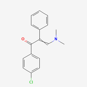 molecular formula C17H16ClNO B8603530 1-(4-Chlorophenyl)-3-(dimethylamino)-2-phenylprop-2-en-1-one CAS No. 611217-74-4
