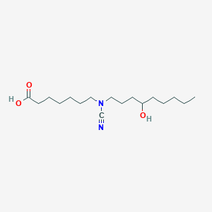 7-[Cyano(4-hydroxynonyl)amino]heptanoic acid