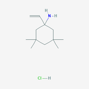 molecular formula C12H24ClN B8603580 3,3,5,5-Tetramethyl-1-vinylcyclohexanamine hydrochloride CAS No. 524942-99-2