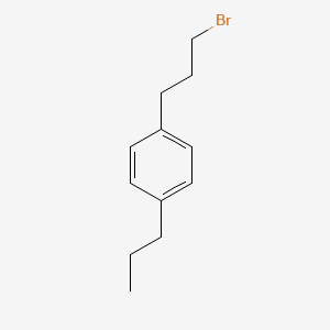 molecular formula C12H17Br B8603610 3-(4-Propylphenyl)bromopropane 