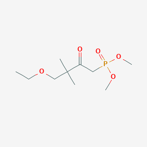 molecular formula C10H21O5P B8603618 Dimethyl (4-ethoxy-3,3-dimethyl-2-oxobutyl)phosphonate CAS No. 58687-25-5