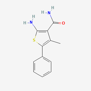 molecular formula C12H12N2OS B8603641 2-Amino-4-methyl-5-phenyl-3-thiophencarboxamide CAS No. 4815-39-8
