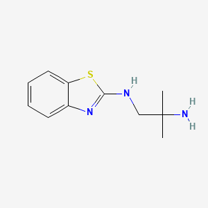 molecular formula C11H15N3S B8603722 N1-Benzothiazol-2-yl-2-methyl-propane-1,2-diamine 