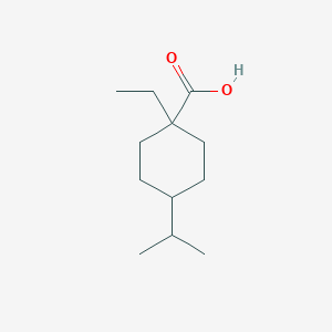 molecular formula C12H22O2 B8603841 1-Ethyl-4-isopropyl-cyclohexanecarboxylic acid 