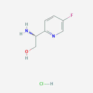 molecular formula C7H10ClFN2O B8603873 (2R)-2-amino-2-(5-fluoropyridin-2-yl)ethanol hydrochloride 