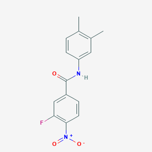 N-(3,4-dimethyl-phenyl)-3-fluoro-4-nitrobenzamide