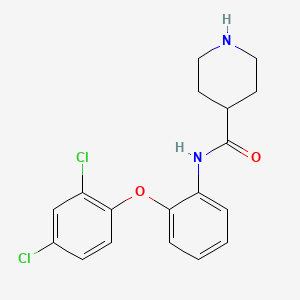 N-[2-(2,4-Dichlorophenoxy)phenyl]piperidine-4-carboxamide