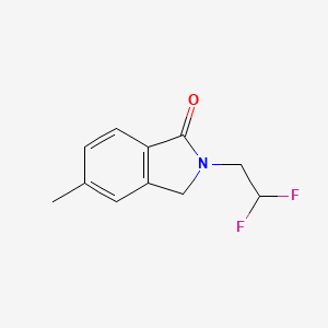 molecular formula C11H11F2NO B8603924 2-(2,2-Difluoroethyl)-5-methylisoindolin-1-one 