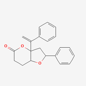5H-Furo[3,2-b]pyran-5-one, hexahydro-2-phenyl-3a-(1-phenylethenyl)-