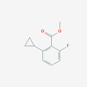 molecular formula C11H11FO2 B8603947 Methyl 2-cyclopropyl-6-fluorobenzoate 