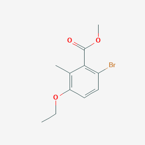 molecular formula C11H13BrO3 B8603955 Methyl 6-bromo-3-ethoxy-2-methylbenzoate 