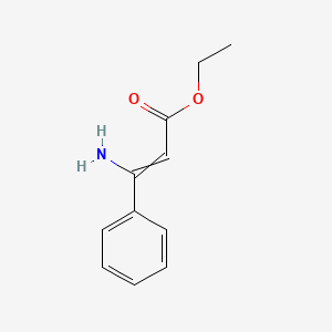molecular formula C11H13NO2 B8603963 Ethyl 3-amino-3-phenylprop-2-enoate 