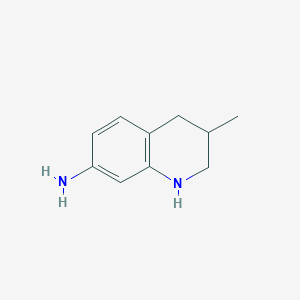 molecular formula C10H14N2 B8603967 3-Methyl-1,2,3,4-tetrahydroquinolin-7-amine 