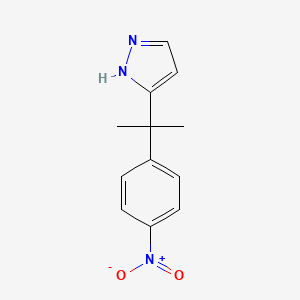 5-[1-Methyl-1-(4-nitro-phenyl)-ethyl]-1H-pyrazole