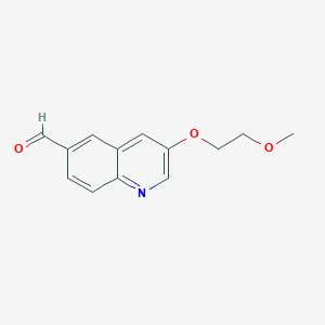 molecular formula C13H13NO3 B8604009 3-(2-Methoxyethoxy)quinoline-6-carbaldehyde 