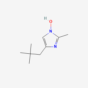 molecular formula C9H16N2O B8604014 4-(2,2-dimethylpropyl)-2-methyl-1H-imidazol-1-ol 