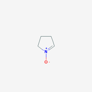 molecular formula C4H7NO B8604015 3,4-dihydro-2H-pyrrole 1-oxide CAS No. 24423-88-9