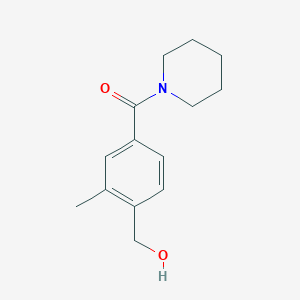 [4-(Hydroxymethyl)-3-methyl-phenyl]-(1-piperidyl)methanone