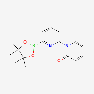 molecular formula C16H19BN2O3 B8604019 6-(1H-Pyridin-2-one)pyridine-2-boronic acid pinacol ester 