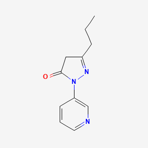 2,4-dihydro-5-propyl-2-(3-pyridyl)-3H-pyrazol-3-one