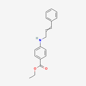 Ethyl 4-[(3-phenylprop-2-en-1-yl)amino]benzoate