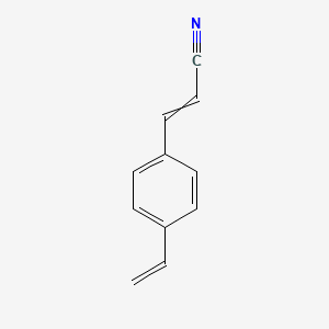 molecular formula C11H9N B8604090 2-Propenenitrile, 3-(4-ethenylphenyl)- 