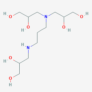 molecular formula C12H28N2O6 B8604135 N,N,N'-Tri-(2,3-dihydroxypropyl)trimethylenediamine CAS No. 62221-27-6