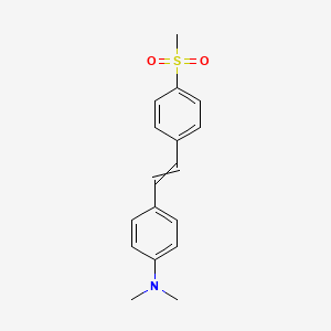 4-{2-[4-(Methanesulfonyl)phenyl]ethenyl}-N,N-dimethylaniline