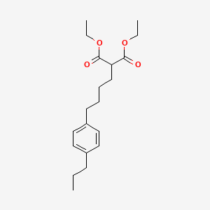 Diethyl [4-(4-propylphenyl)butyl]propanedioate