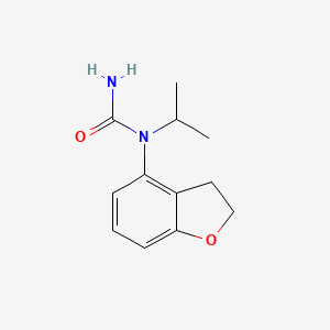 N-(2,3-Dihydro-1-benzofuran-4-yl)-N-propan-2-ylurea