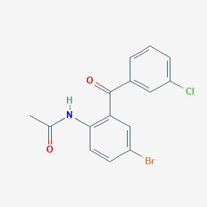 N-(4-Bromo-2-(3-chlorobenzoyl)phenyl)acetamide