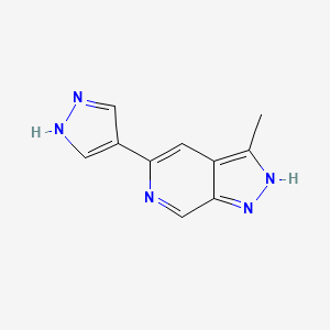 3-methyl-5-(1H-pyrazol-4-yl)-1H-pyrazolo[3,4-c]pyridine