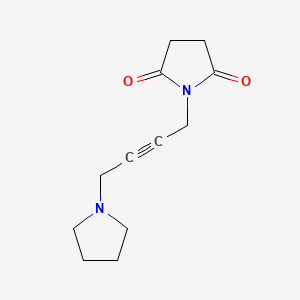 Succinimide, N-(4-(1-pyrrolidinyl)-2-butynyl)-