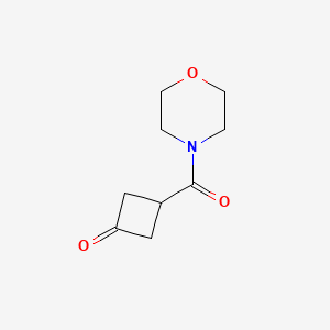 molecular formula C9H13NO3 B8604165 3-(Morpholin-4-ylcarbonyl)cyclobutanone 