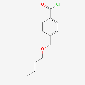 molecular formula C12H15ClO2 B8604166 4-(Butoxymethyl)benzoyl chloride CAS No. 89326-64-7