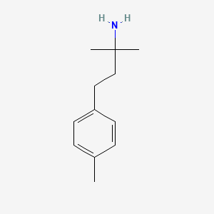 molecular formula C12H19N B8604217 2-Methyl-4-(p-tolyl)butan-2-amine 