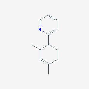 molecular formula C13H17N B8604221 2-(2,4-Dimethylcyclohex-3-en-1-yl)pyridine CAS No. 114458-33-2