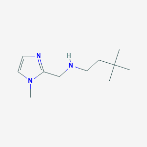 molecular formula C11H21N3 B8604222 (3,3-dimethyl-butyl)-(1-methyl-1H-imidazol-2-ylmethyl)-amine 