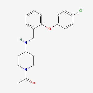molecular formula C20H23ClN2O2 B8604248 1-[4-({[2-(4-Chlorophenoxy)phenyl]methyl}amino)piperidin-1-yl]ethan-1-one CAS No. 919118-56-2