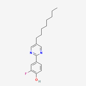 B8604258 2-Fluoro-4-(5-octylpyrimidin-2(1H)-ylidene)cyclohexa-2,5-dien-1-one CAS No. 106808-99-5