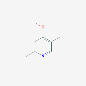 molecular formula C9H11NO B8604330 4-Methoxy-5-methyl-2-vinyl-pyridine 