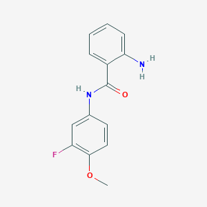 2-amino-N-(3-fluoro-4-methoxyphenyl)benzamide
