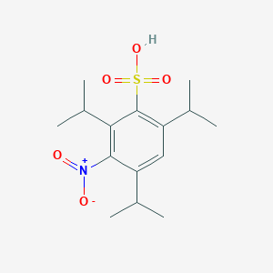 molecular formula C15H23NO5S B8604338 3-Nitro-2,4,6-tri(propan-2-yl)benzene-1-sulfonic acid CAS No. 656823-65-3
