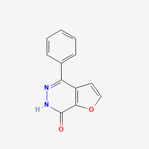 molecular formula C12H8N2O2 B8604346 4-Phenylfuro[3,2-d]pyridazin-7-ol 