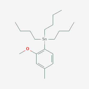 molecular formula C20H36OSn B8604364 Tributyl(2-methoxy-4-methylphenyl)stannane CAS No. 140221-61-0