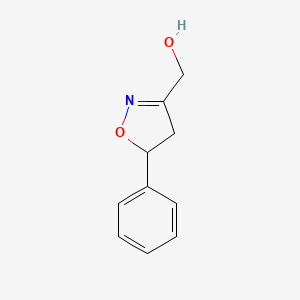 molecular formula C10H11NO2 B8604371 3-(Hydroxymethyl)-5-phenyl-2-isoxazoline 