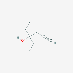 molecular formula C8H14O B8604439 3-Ethylhex-5-yn-3-ol CAS No. 19135-05-8