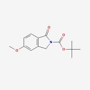 molecular formula C14H17NO4 B8604445 tert-Butyl 5-methoxy-1-oxoisoindoline-2-carboxylate 